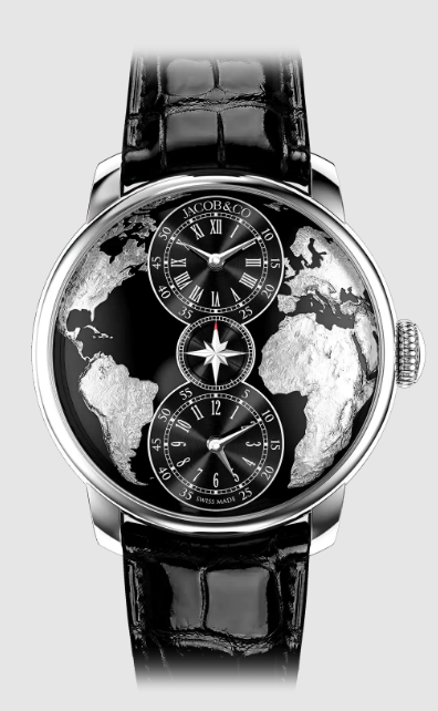 Jacob & Co The World Is Yours Dual Time Zone BLACK DT100.10.AA.AB.A Replica watch Jacob & Co The World Is Yours Dual Time Zone BLACK DT100.10.AA.AB.A Replica watch